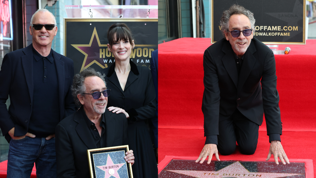 Tim Burton recibió una estrella en el Paseo de la Fama de Hollywood. Foto: Especial.