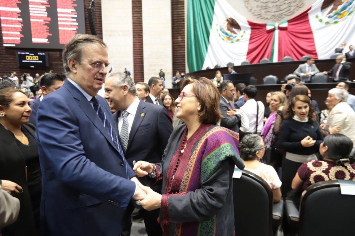 Marcelo Ebrard en la Sesión General del Congreso para la apertura de la LXVI Legislatura.Foto: 'X'(Twitter) @m_ebrard