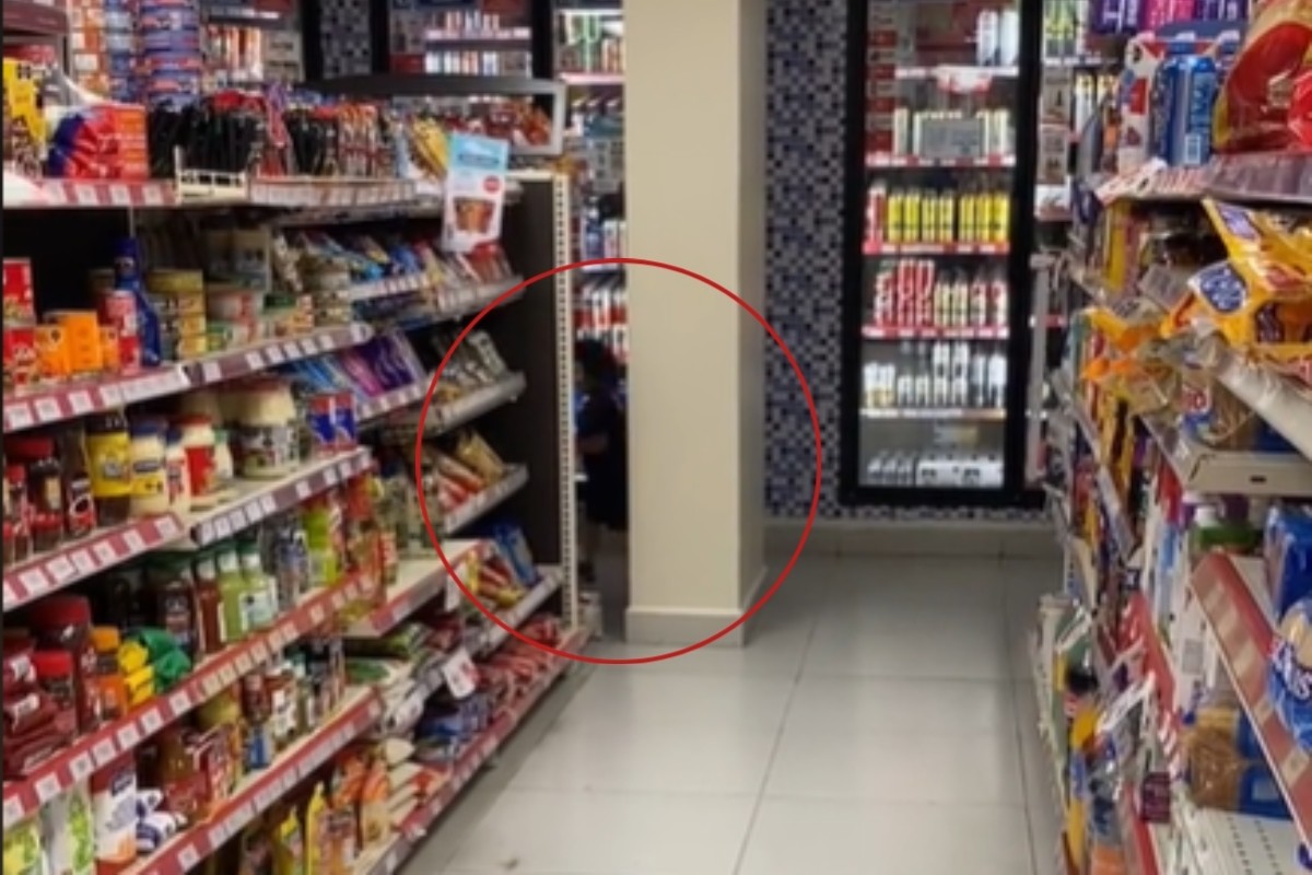 La niña fue grabada caminando al interior de la tienda Foto: TikTok @nubiapetrikowsky