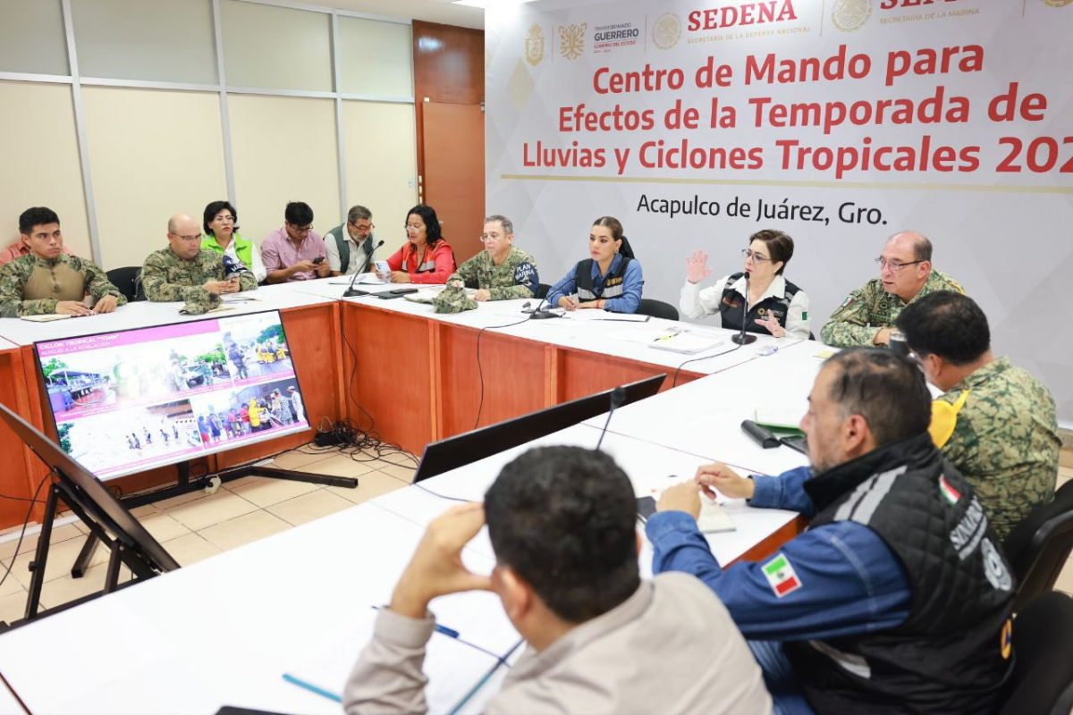 Centro de Mando para la Temporada de Lluvias y Ciclones Tropicales 2024. Créditos: X @EvelynSalgadoP.