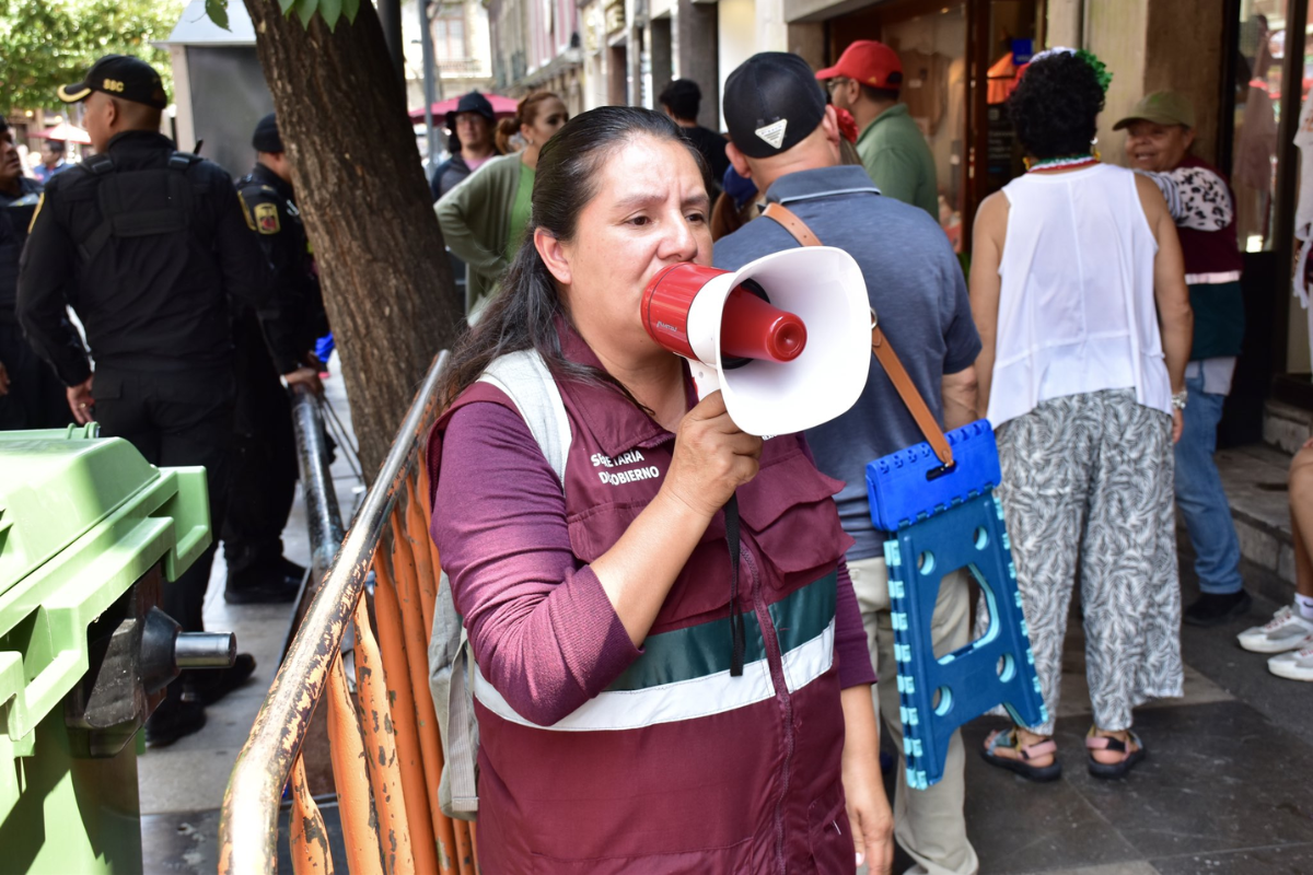 Festejos en el Zócalo Capitalino. Créditos: X @SeGobCDMX.