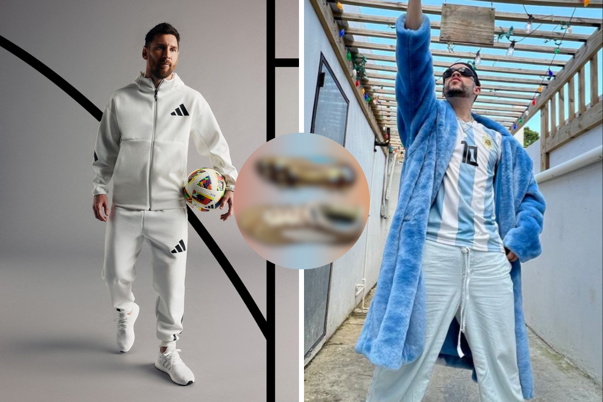 Messi y Bad Bunny prepararían colaboración con Adidas, fecha de estreno y precio