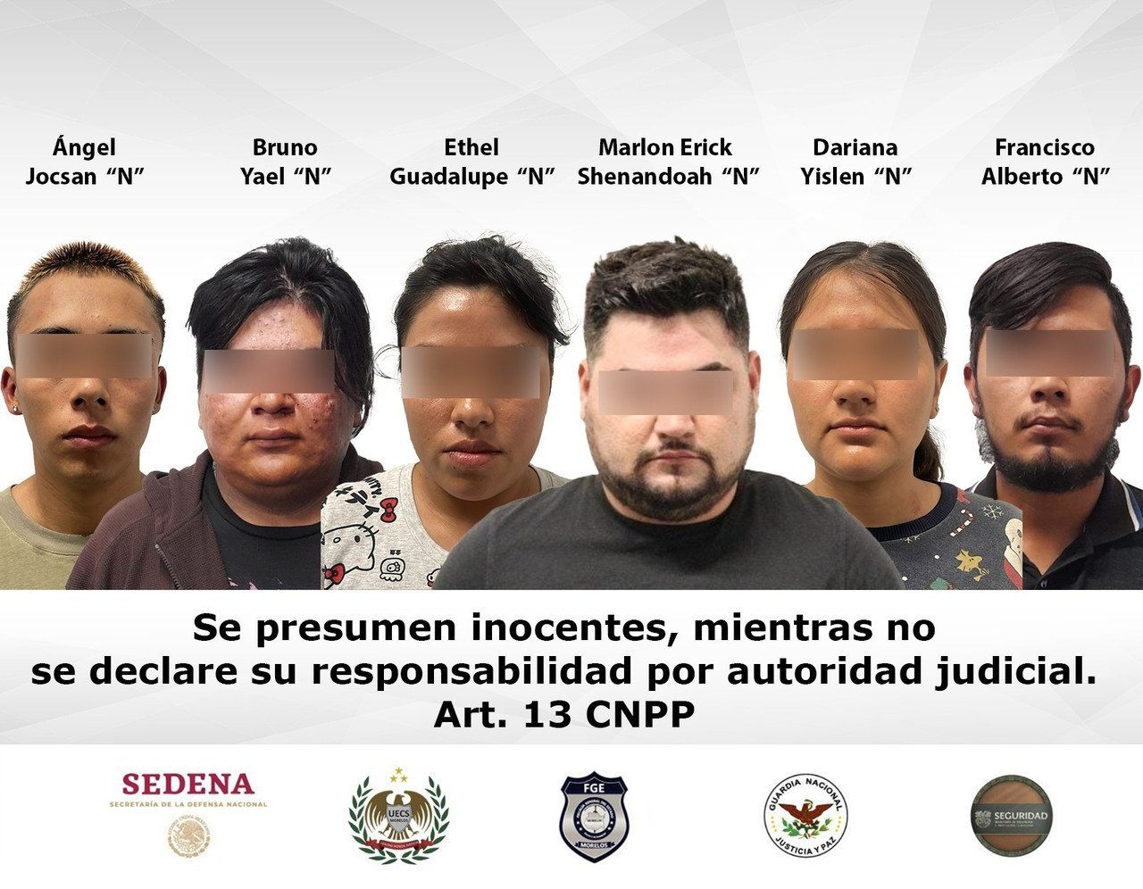 Detienen a célula criminal. Foto: Fiscalía de Delitos de Alto Impacto