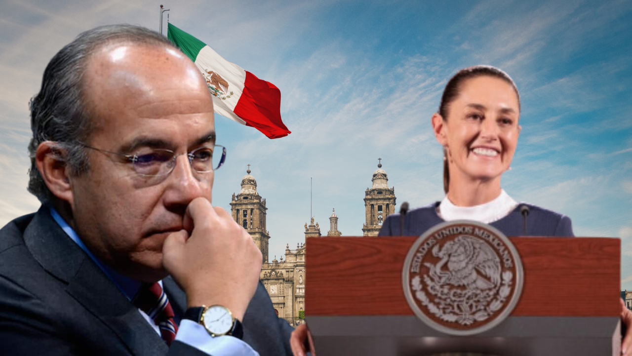 Felipe Calderón Hinojosa, ex presidente de México, envió unas palabras de aliento a la presidenta electa del país, Claudia Sheinbaum Pardo. Foto: Gobierno de México.