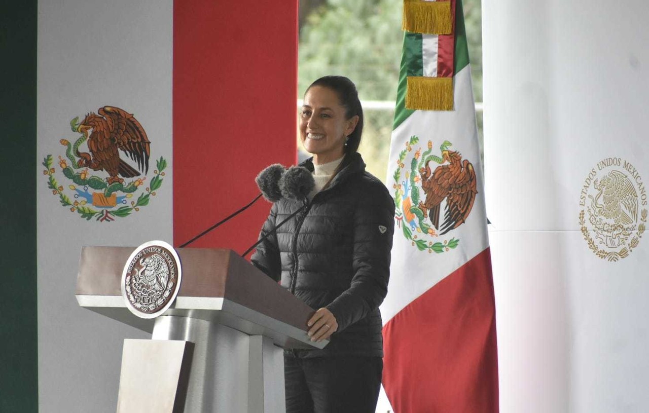 La presidenta de México, Claudia Sheinbaum Pardo dio el banderazo. Foto: Enrique Pérez.