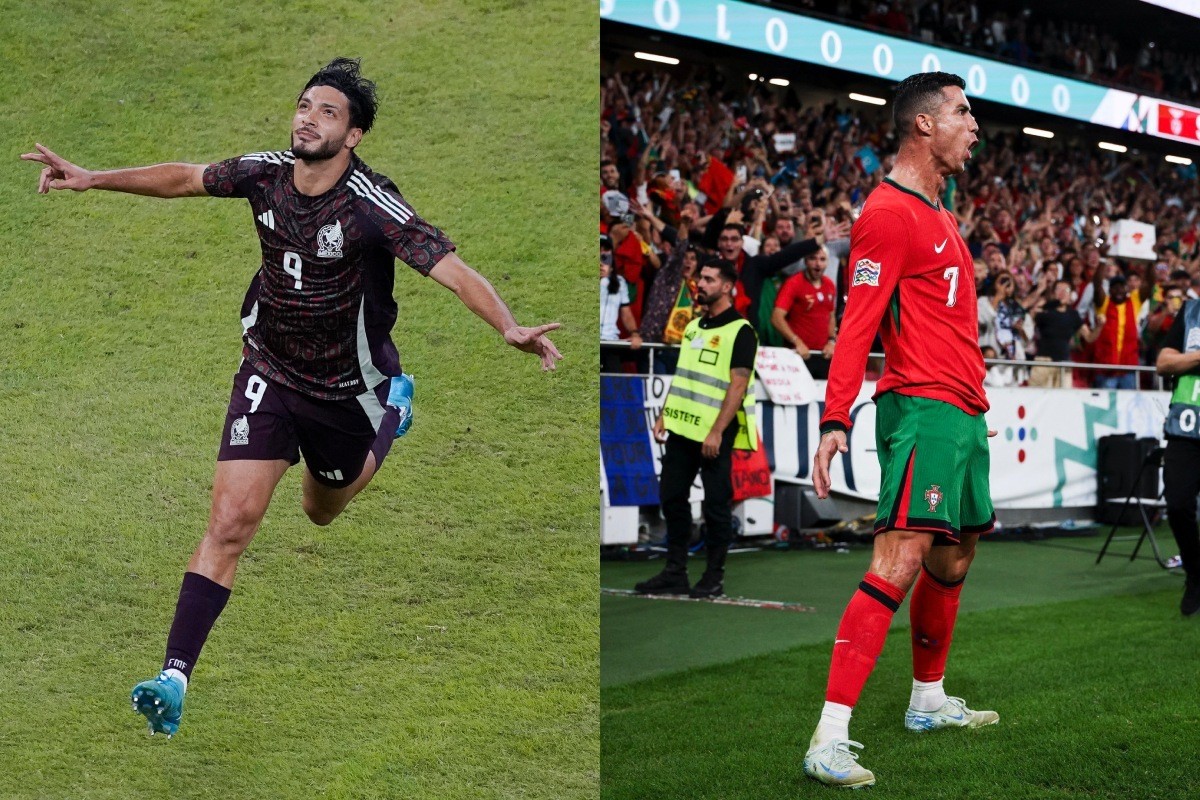 Raúl Jiménez y Cristiano Ronaldo Foto: 'X'(Twitter) @miseleccionmx/@selecaoportugal