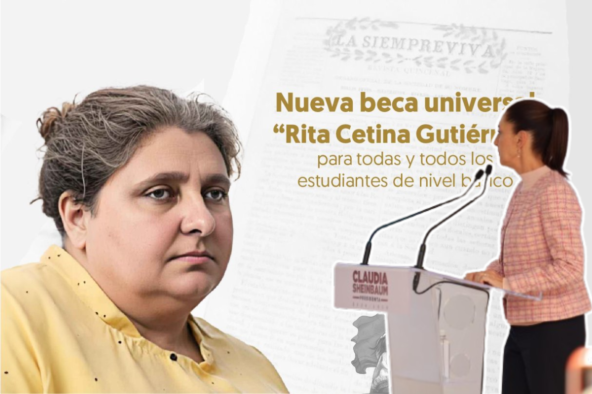 Beca universal 'Rita Cetina Gutiérrez'. Créditos: X @Claudiashein, X @SEP_mx.