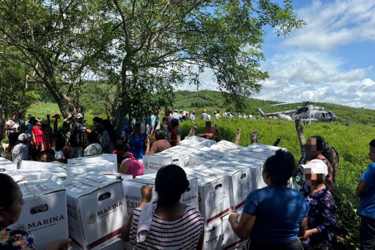 Víveres llegando al estado de Yucatán Foto: Secretaría de Marina