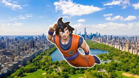 Inflable gigante de Goku enloquece a fanáticos en redes sociales