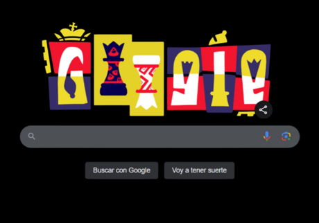 Google Doodle celebra el Campeonato Mundial de Ajedrez 2024