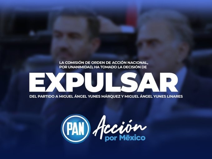 Miguel Ángel Yunes Márquez y Miguel Ángel Yunes Linares fueron expulsados del PAN. Foto: PAN.