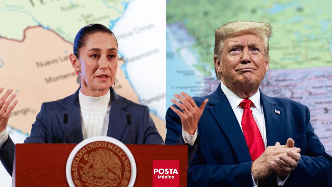 Claudia Sheinbaum entabló una conversación con Donald Trump por teléfono. Foto: Canva | Gobierno de México | Donald Trump.