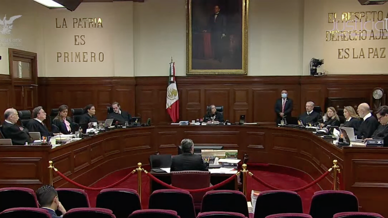 Pleno de la SCJN. Captura de pantalla (YouTube/Suprema Corte de Justicia de la Nación)