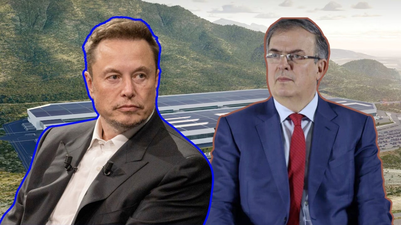 Marcelo Ebrard y Elon Musk. Foto: POSTA México