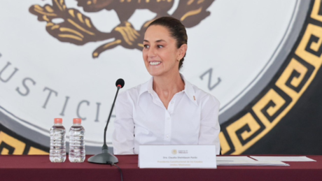 Claudia Sheinbaum presenta 'Pensión Mujeres Bienestar' en Michoacán