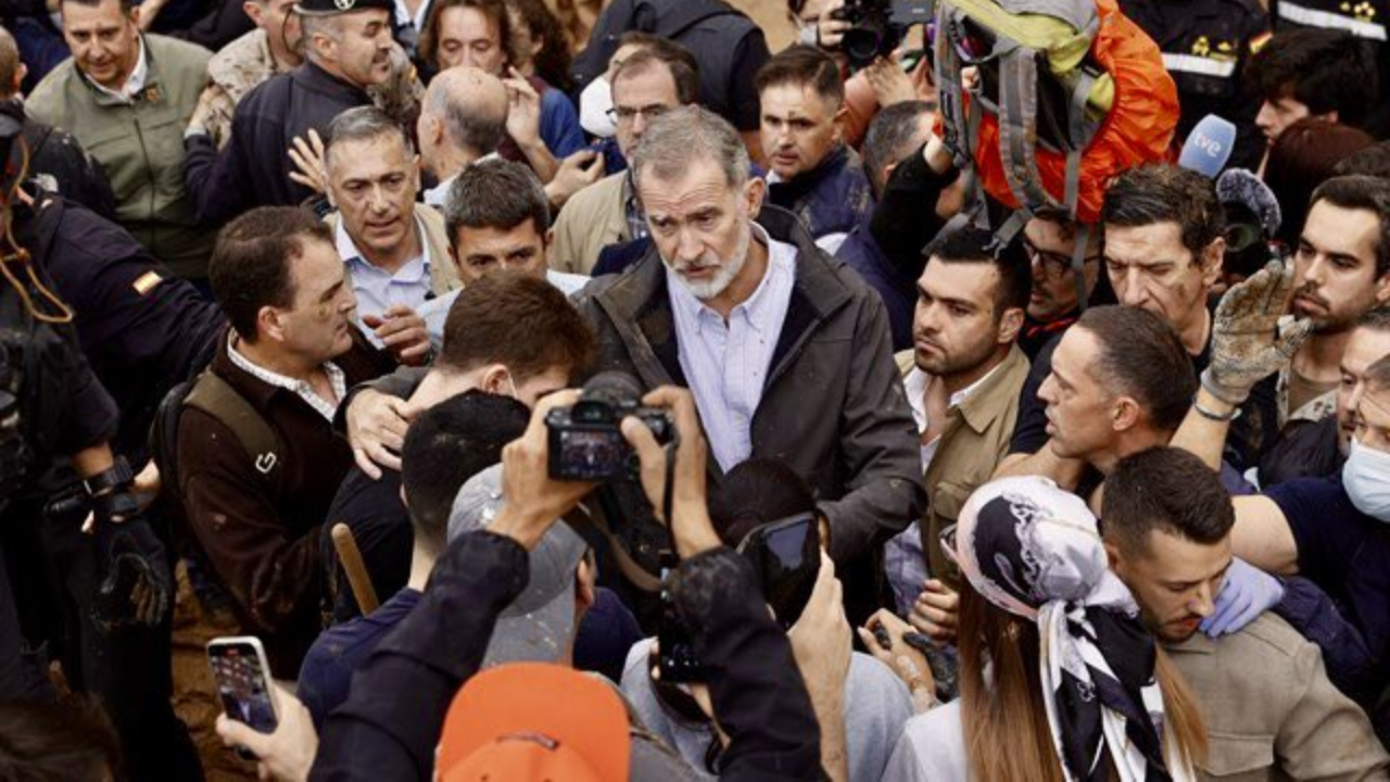 Rey de España en Valencia. Créditos: X @jesus_m_cab.