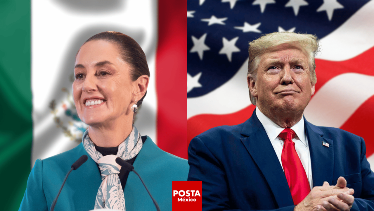 Claudia Sheinbaum felicita a Donald Trump por su triunfo en Estados Unidos. Foto: Canva | Claudia Sheinbaum | Donald Trump.