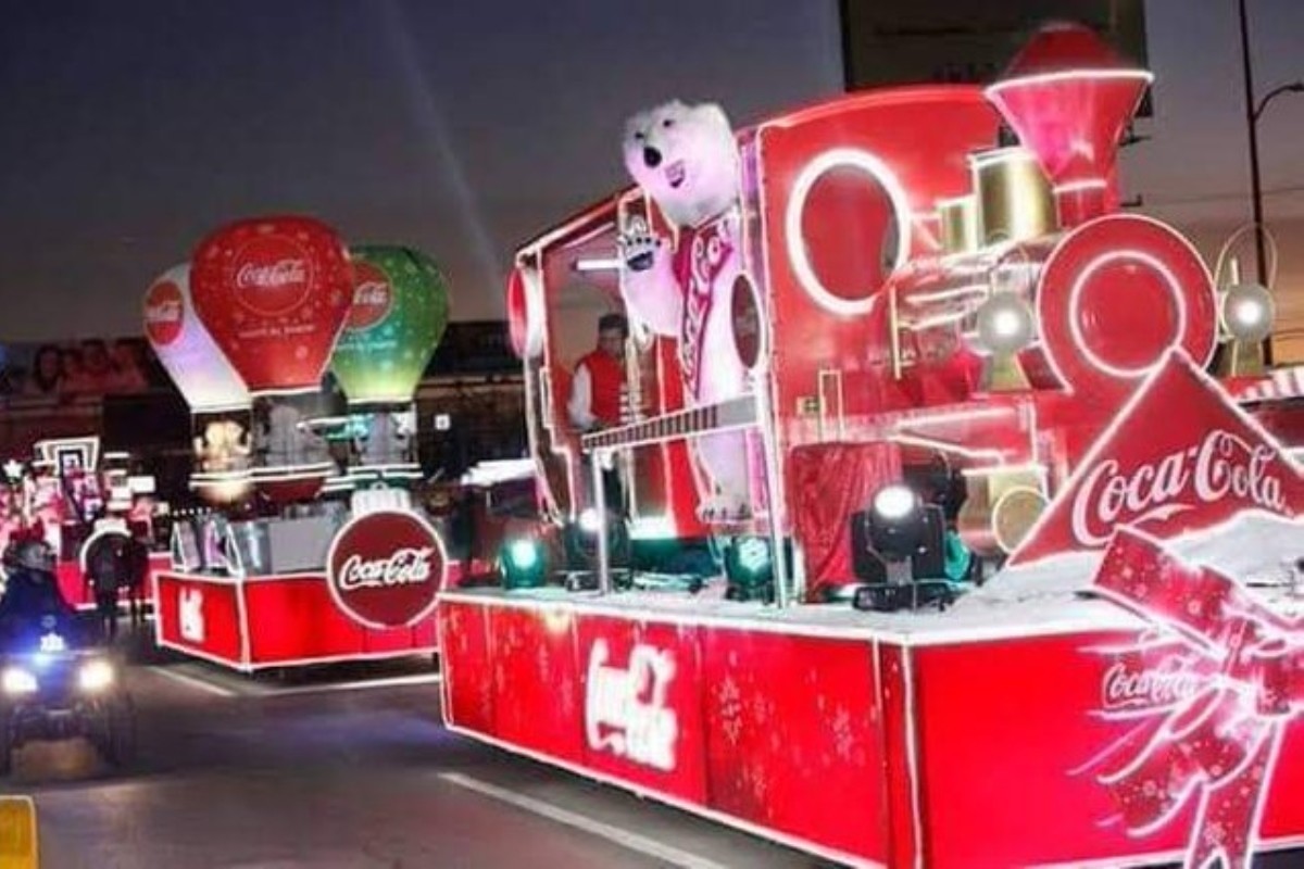 Caravana de Coca-Cola en Xalapa Foto: 'X'(Twitter) @SOMOS_XALAPA