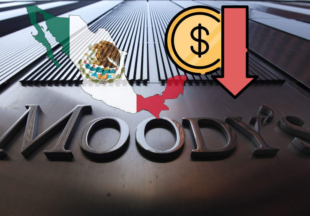 Moody's ajusta la perspectiva de México a negativa, señalando que la reforma judicial y los desequilibrios fiscales podrían afectar la estabilidad económica del país en el futuro cercano. Foto: Moody's