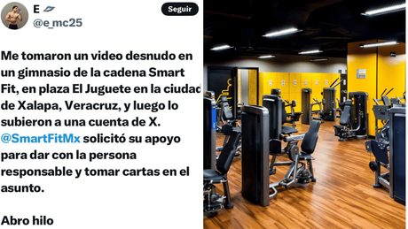 Joven denuncia que fue grabado sin su consentimiento en vestidores de Smart Fit en Xalapa