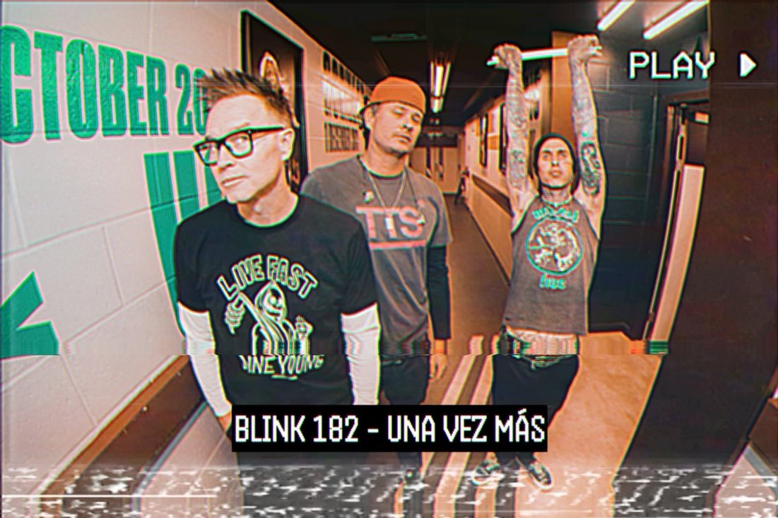 Blink-182. Foto tomada de: "X" (Twitter) @blink182 
