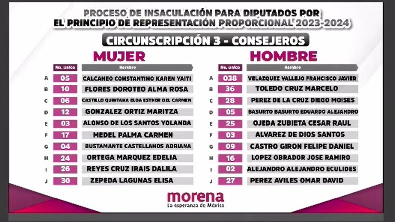 Candidatos Morena