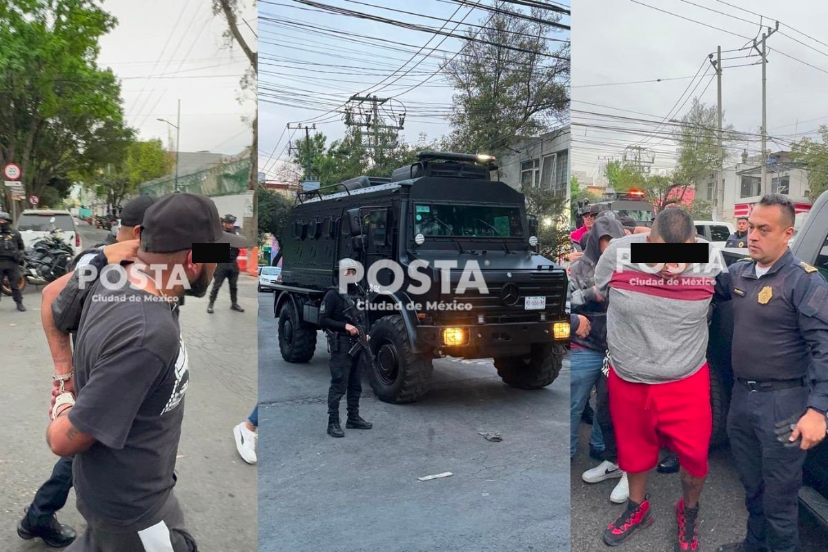 La policía localizó a los presuntos responsables en la alcaldía Tlalpan. Foto: POSTA CDMX