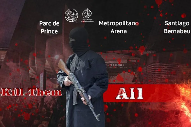Propoaganda de ISIS con amenazas a partidos
