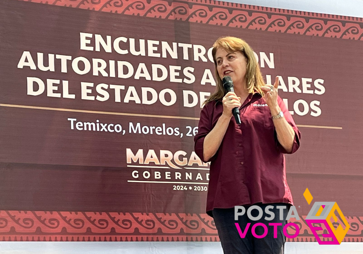La candidata de Morena a la gubernatura de Morelos, Margarita González Saravia, afirmó que el Frente Opositor está desesperado al grado de inventar videos con inteligencia artificial.