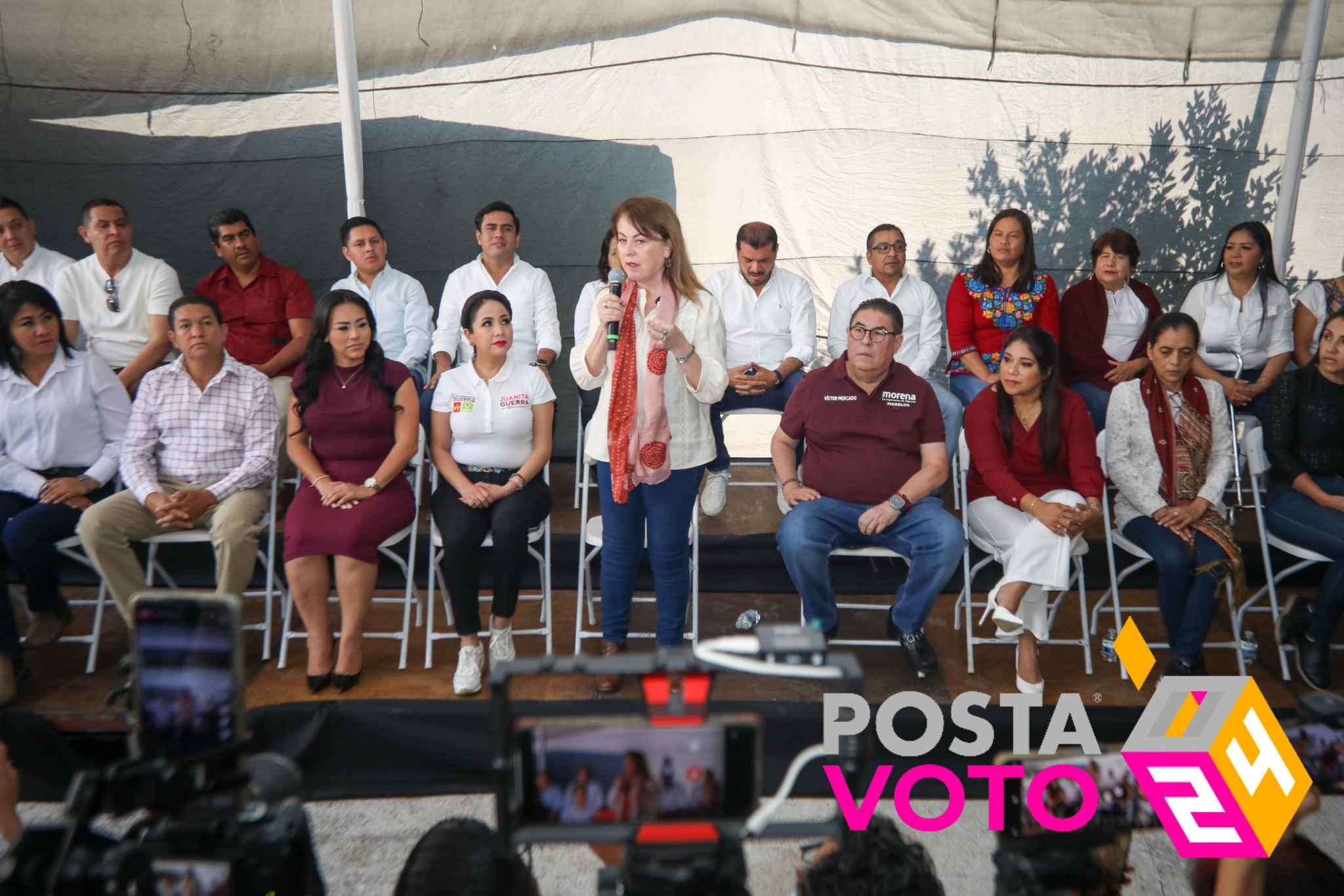 Margarita González Saravia aseguró que arrancará su campaña con una importante ventaja en las preferencias electorales. Foto: Redes Sociales