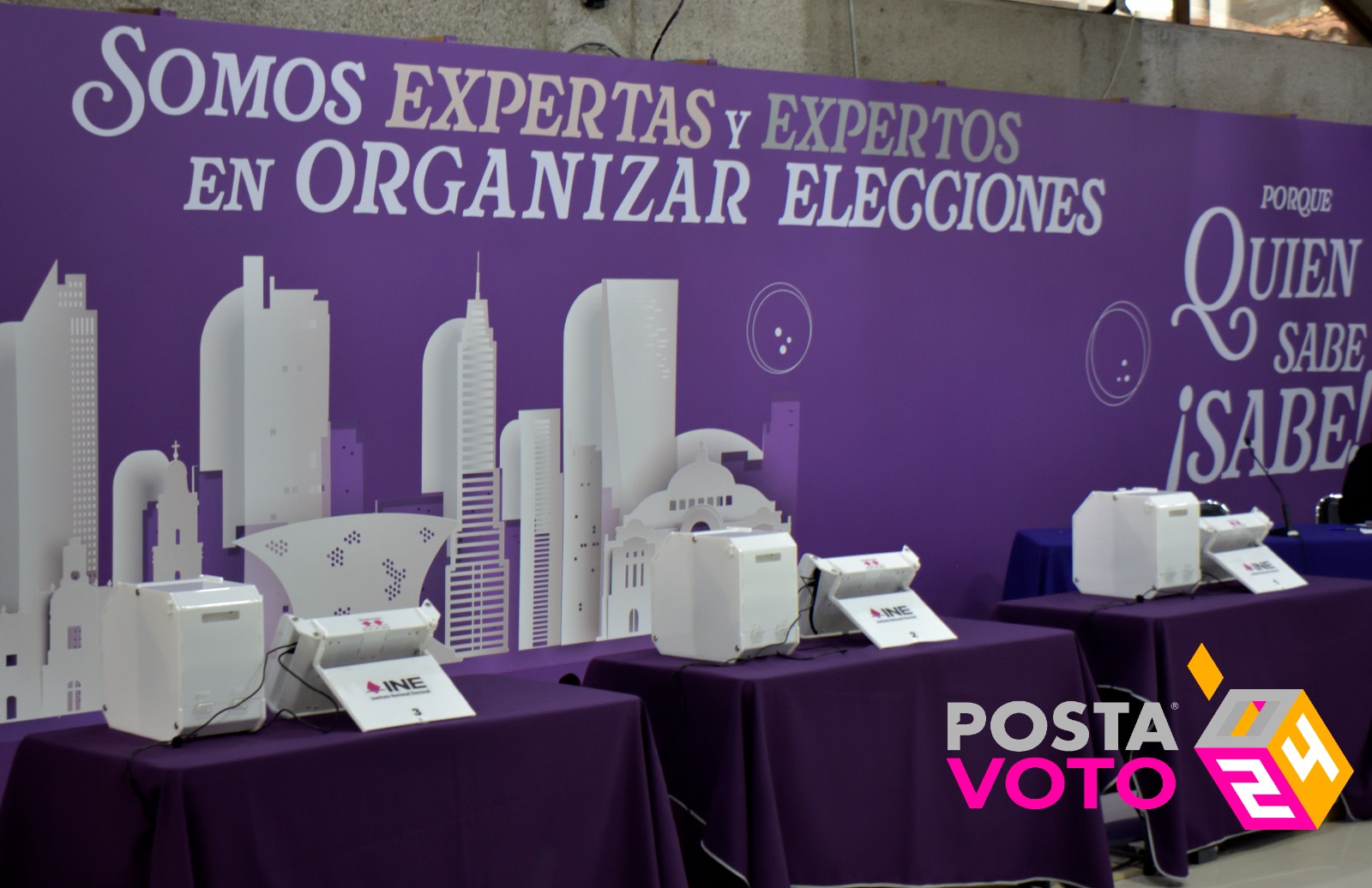 Este pasado 2 de mayo de 2024, en el Instituto Electoral de Ciudad de México, se presentaron las "Urnas Electrónicas 7.0" , las cuales estarán en 44 casillas especiales. Foto: Enrique Pérez