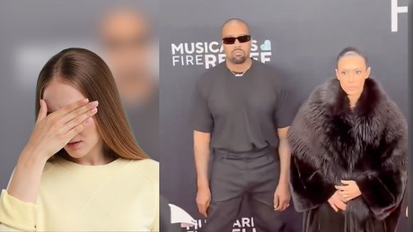 ¡Escándalo! Esposa de Kanye West causa polémica en los Grammy por revelador vestido